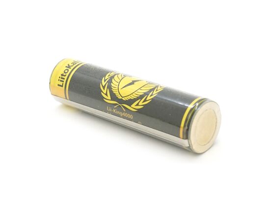 Аккумулятор 18650 4000mah (3800-4000mah), Protected, 3.7V(2.75-4.2V) Liitokala (King-4000PCB), изображение 2