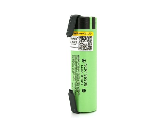 Аккумулятор 18650 3400mah (3200-3400mah), 3.7V(2.75-4.2V), Green Liitokala (Lii-34B-N)