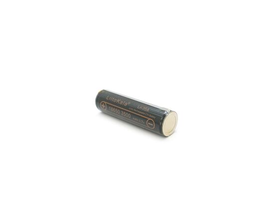 Аккумулятор 18650 3500mah (3300-3500mah), Protected, 3.7V(2.75-4.2V), Black Liitokala (Lii-35A-PCB), изображение 2