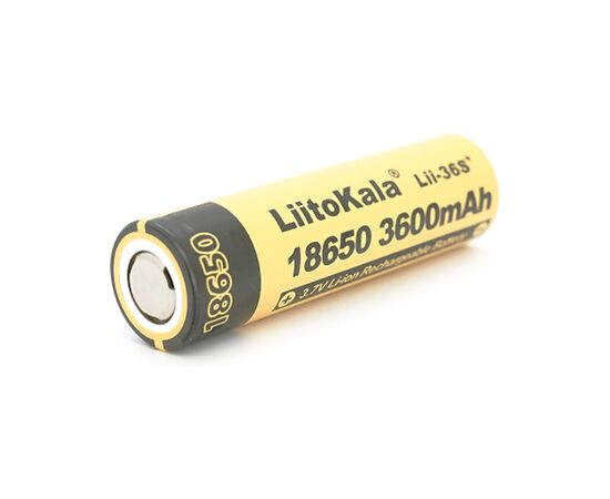 Аккумулятор 18650 3600mAh, 3.7V(2.75-4.2V) Liitokala (Lii-36S+), изображение 2