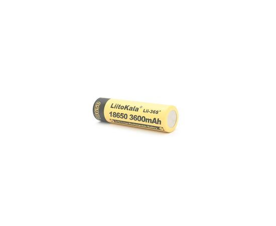 Аккумулятор 18650 3600mAh, 3.7V(2.75-4.2V) Liitokala (Lii-36S+), изображение 3
