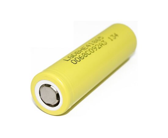 Аккумулятор 18650 2500mAh, 20A, 4.2/3.6/2.5V, Yellow LG (LGDBFIE41865 (LG HE4))