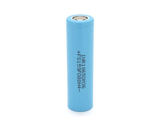 Аккумулятор 18650 3450mAh, 10A, 4.2/3.63/2.5V, Cyan LG (LGDBM361865 (LG M36))