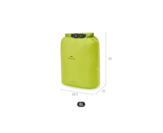 Гермомішок Naturehike CNK2550XB012, 8 л, жовтий (6977465868268), зображення 2