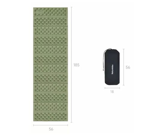 Туристический коврик Naturehike IXPE CNK2550WS030, алюмінієва плівка, 18 мм, медово-золотий (6977465868190), изображение 4