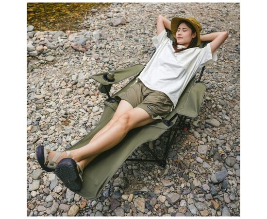 Крісло складане Naturehike CNK2550JJ023 Nightfall T05, сталь, оливкове (6977465865588), зображення 7