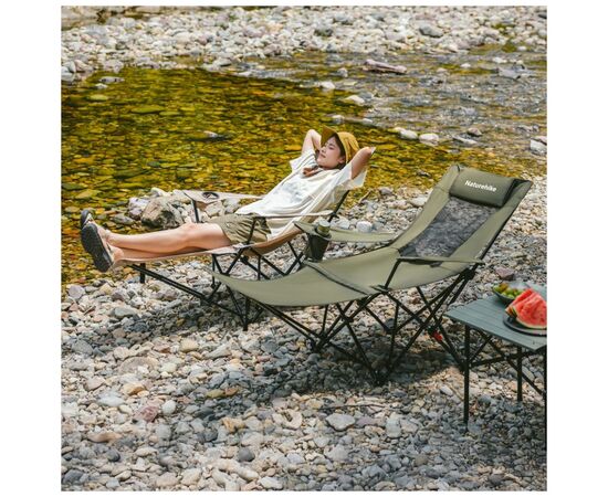 Крісло складане Naturehike CNK2550JJ023 Nightfall T05, сталь, хакі (6977465865700), зображення 6
