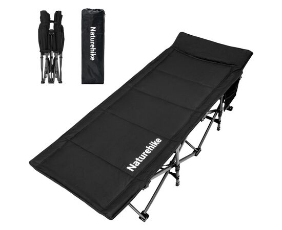 Розкладачка Naturehike CNK2300WS010, поліестер Oxford, чорна (6976507665209)