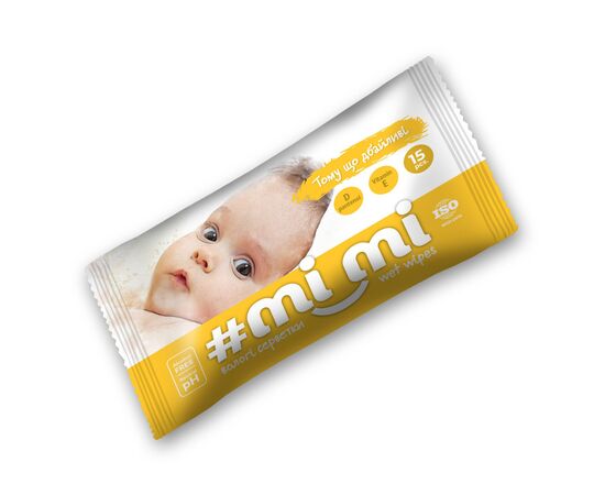 Детские влажные салфетки Мі Мі 15 шт (4820237500243)