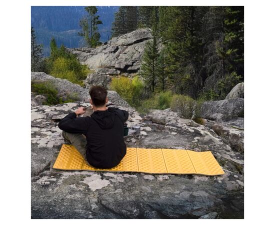 Туристичний килимок Naturehike IXPE CNK2550WS030, алюмінієва плівка, 18 мм, оливковий-зелений (6977465868206), зображення 10