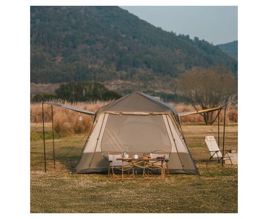 Намет Naturehike Cape 8.4 CNK2450WS050 з швидким розкриттям, сіро-коричневий (6927595770566), зображення 5