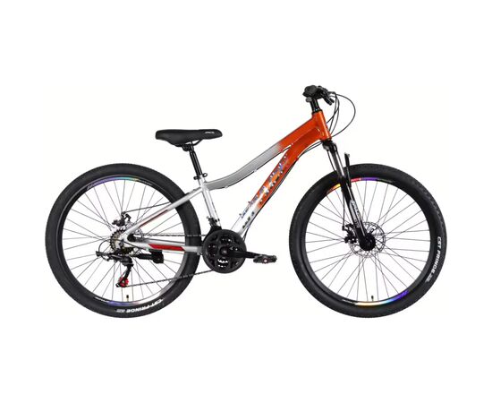 Велосипед Space 26" LYRA DD FR рама-13" AL 2026 помаранчево-сріблястий (OPS-SP-26-098)