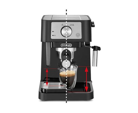 Ріжкова кавоварка еспрессо DeLonghi EC260BK, зображення 4