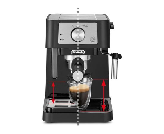 Ріжкова кавоварка еспрессо DeLonghi EC260BK, зображення 5