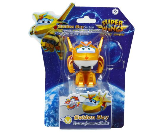 Фигурка Super Wings трансформер Transform-a-Bots Золотой Мальчик (Golden Boy) (EU780031), изображение 3