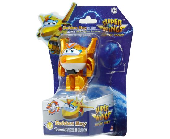 Фигурка Super Wings трансформер Transform-a-Bots Золотой Мальчик (Golden Boy) (EU780031), изображение 5