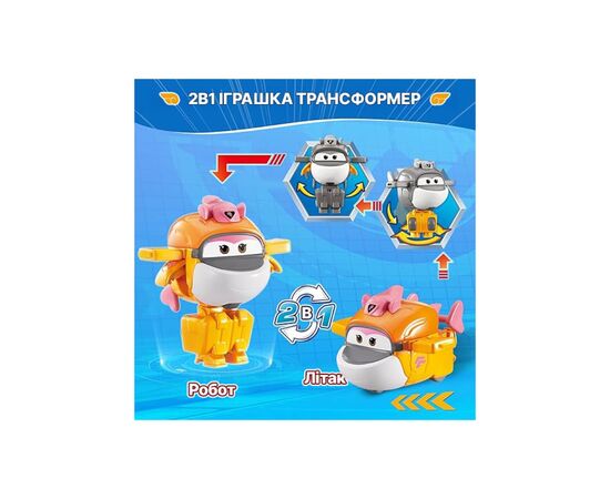 Фигурка Super Wings трансформер Transform-a-Bots Тики (Tiki), 5 см (EU780059), изображение 7