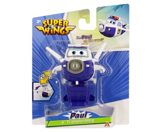 Фигурка Super Wings трансформер Transforming Пол (Paul), 10 см (EU780624), изображение 2