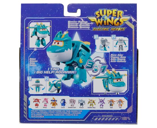Фигурка Super Wings трансформер Transforming Тино (Tino) (EU780237), изображение 7