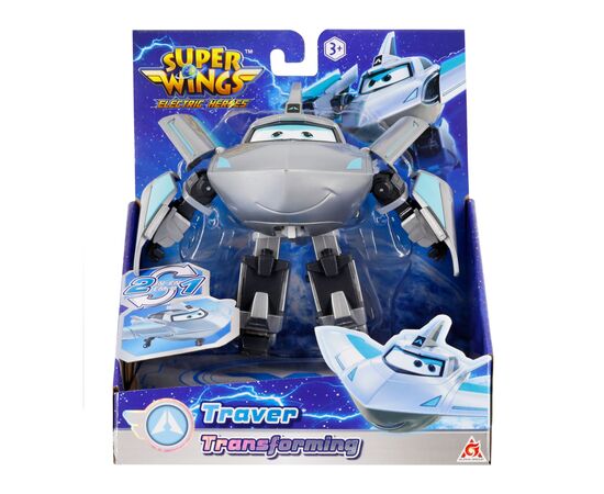 Фигурка Super Wings трансформер Transforming Травер (Traver), 12.5 см (EU780232), изображение 6