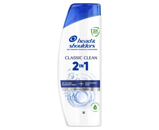 Шампунь Head & Shoulders 2 в 1 Против перхоти Основной уход 400 мл (8700216304917)