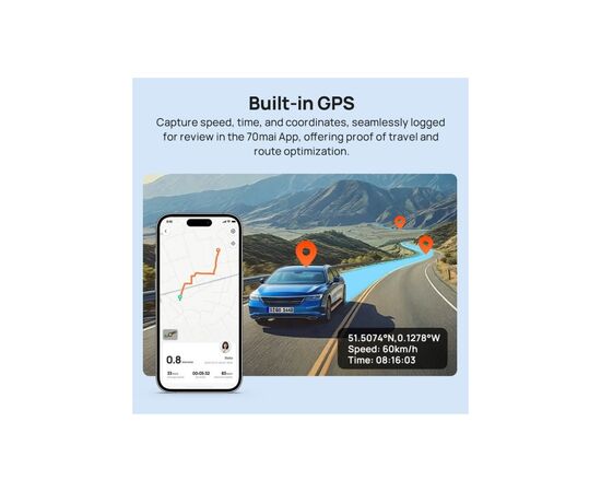 Відеореєстратор Xiaomi 70mai Dash Cam 4K A800SE (1182549), зображення 8