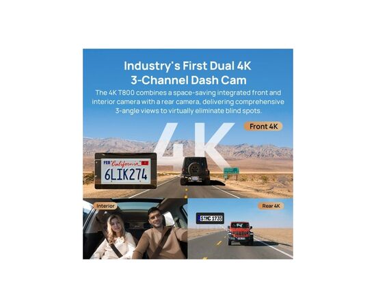 Видеорегистратор Xiaomi 70mai Dash Cam 4K T800-2 2562Gb Premium Set (1182547), изображение 3