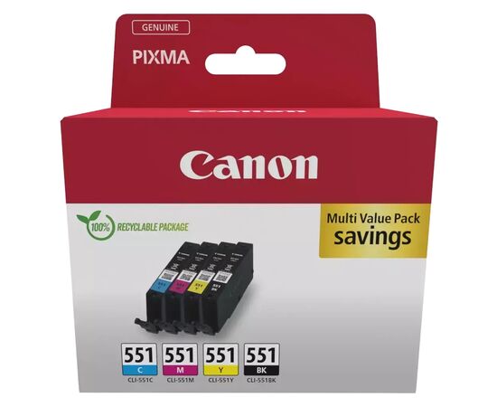 Картридж Canon CLI-551Multipack BK,C,M,Y (6509B016)