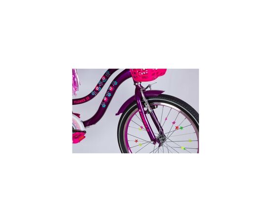 Велосипед Formula 20" Kid FLOWER PREMIUM BH рама-10" ST 2026 фіолетовий (OPS-FRK-20-245), зображення 5