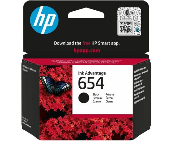 Картридж HP DJ No.654 black (7FP39UE)