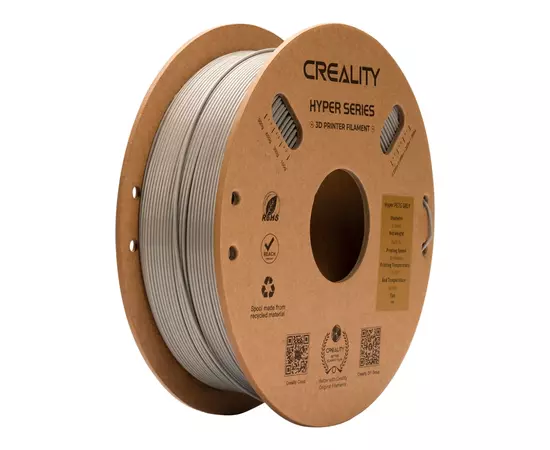Пластик для 3D-принтера Creality Hyper PETG 1.75мм, grey, 1кг (3301030068)