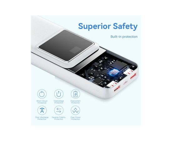 Батарея универсальная Vention 20000 mAh 22.5W Black LED Display Type (FHLB0), изображение 8