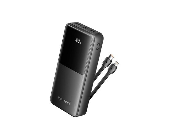 Батарея универсальная Vention 20000 mAh 22.5W with Built-in USB-C and Lightning Cables (FHPB0)