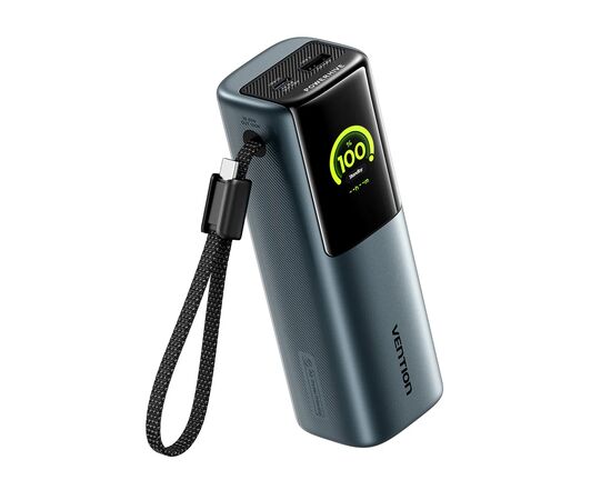 Батарея универсальная Vention 20000 mAh 165W Gray TFT Display Type (FKFH0), изображение 2