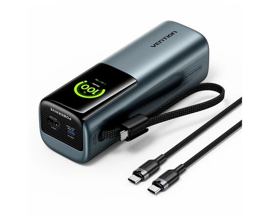 Батарея универсальная Vention 20000 mAh 165W Gray TFT Display Type (FKFH0)
