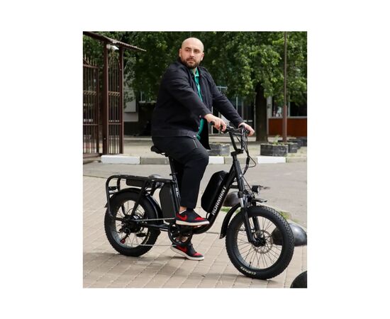 Электровелосипед Dorozhnik 20" ADAMANT HDD рама-18,5" 48B 17.5+12.5А*г 1000Вт 2026 срiблястий (ELB-D-20-080), изображение 8