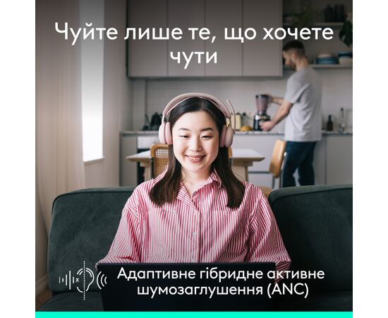 Навушники Logitech Zone Wireless 2 ES Rose (981-001510), зображення 2