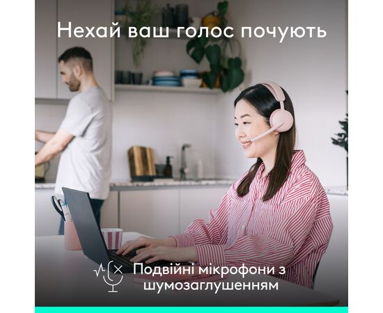 Навушники Logitech Zone Wireless 2 ES Rose (981-001510), зображення 4