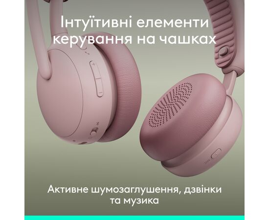 Навушники Logitech Zone Wireless 2 ES Rose (981-001510), зображення 8