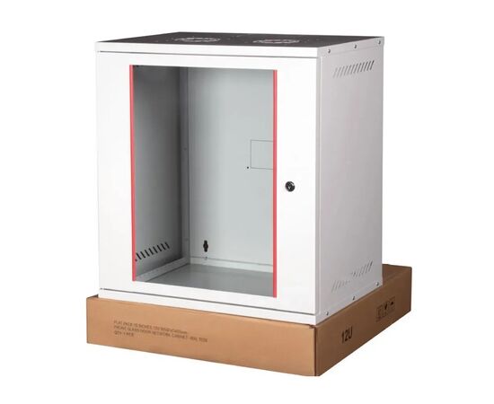 Шафа настінна Hypernet 12U 19" 542x400 розбірна Security Box (SB-40-12U-FLAT), зображення 4