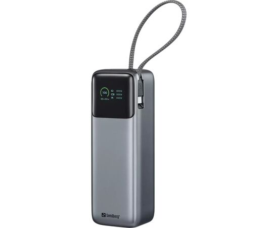 Батарея универсальная Sandberg 27000mAh 140W+100W PD/140W, with built-in Type-C cable 140W (421-31)