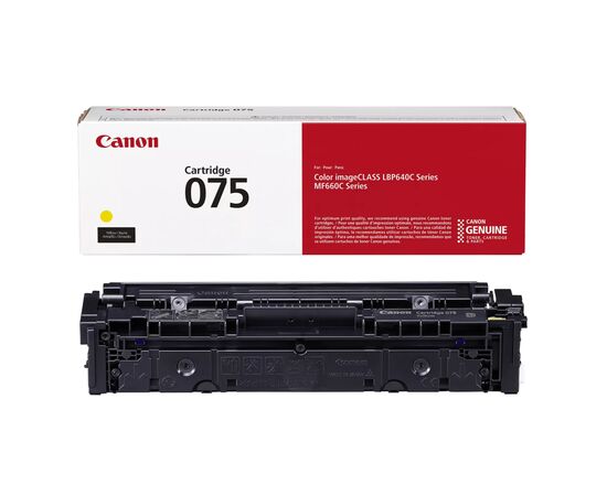 Картридж Canon 075 Yellow (6362C002), изображение 2