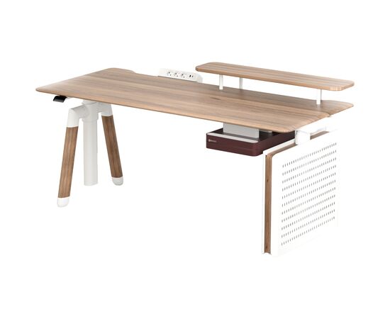 Комп'ютерний стіл Sihoo з електрорегулюванням висоти D07 1.6m Maple/White (D07B-102/D07J-102-AB)