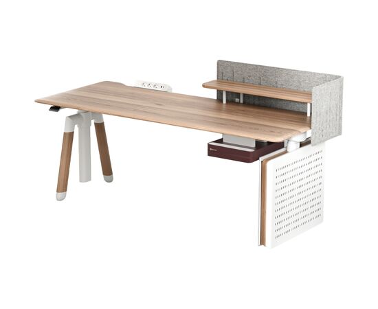 Компьютерный стол Sihoo с электрорегулировкой высоты D07 1.8m Maple/White (D07A-102/D07J-102-AB/D07-P)
