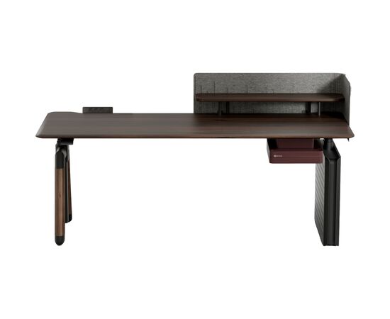 Комп'ютерний стіл Sihoo з електрорегулюванням висоти D07 1.8m Walnut/Black (D07A-101/D07J-101-AB/D07-P), зображення 2