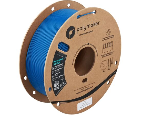 Пластик для 3D-принтера Polymaker HT-PLA 1,75mm 1kg BLUE (PA17004)