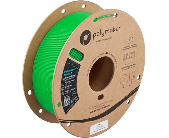Пластик для 3D-принтера Polymaker HT-PLA 1,75mm 1kg GREEN (PA17006)