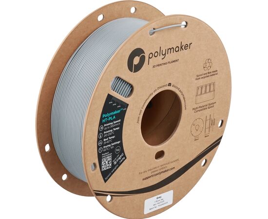Пластик для 3D-принтера Polymaker HT-PLA 1,75mm 1kg GREY (PA17003)
