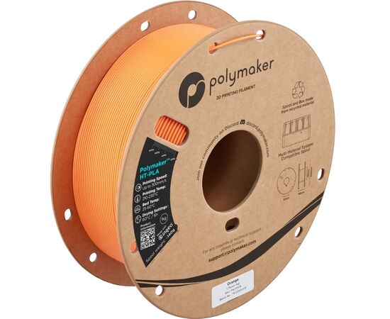 Пластик для 3D-принтера Polymaker HT-PLA 1,75mm 1kg ORANGE (PA17009)
