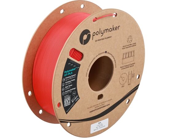 Пластик для 3D-принтера Polymaker HT-PLA 1,75mm 1kg RED (PA17005)